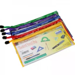 Solo 120x240mm Transparent Student Pencil Bag (Pack of 5)-20