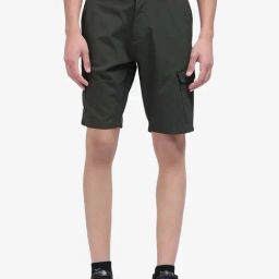 Rare Rabbit Olive Relaxed Fit Solid Shorts-image-45