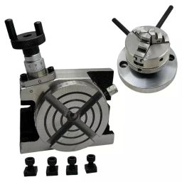 Assorts Low Profile Milling Rotary Table 80 mm (3 Inch) with Back Plate & Fixing T Nuts-picture-48