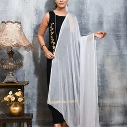 Swatika Embellished Sequinned Chiffon Dupatta-48