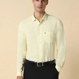 Allen Solly Yellow Slim Fit Shirt-image-67