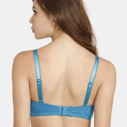 Rosaline by Zivame Blue Non-padded Bra image 2