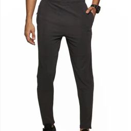 DOMIN8 Grey Slim Fit Sports Trackpants-image-49