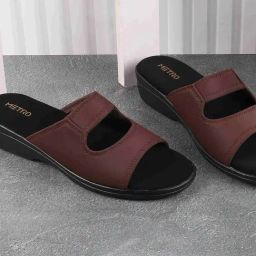 Metro Women's Brown Casual Wedges-image-37