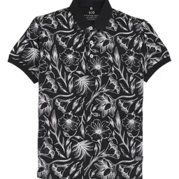 Status Quo Boys Printed Polo Collar Tropical Pockets T-shirt-picture-26