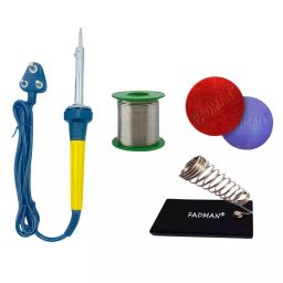 Fadman 4 In 1 Electronic Solution Beginner Flat 20 mm Tip Copper & Iron 60 W Yellow-7