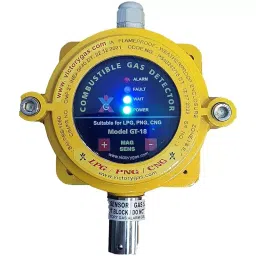 GENERIC Combustible LPG, Methane, PNG Visual & Audible Automatic Diffusion Gas Detector PESO Approve, GT-18-20