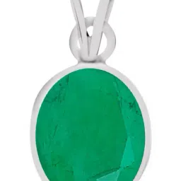 Clara Green Emerald 9.3cts Sterling Silver Pendant-4