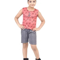 HSS TRENDS Kids-Unisex Red Cotton Blend Clothing Set-image-92
