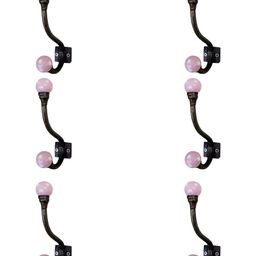 IndianShelf 6 Pcs Ceramic Dotted Hangers for Clothes Wall Mounted Coat Hooks-17