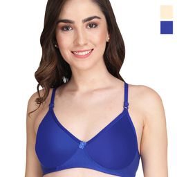 Liigne Pack of 2 Full Coverage Non Padded Everyday Bras With All Day Comfort-53