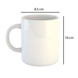 ARTBUG White & Yellow Ghar ka Topper Printed Ceramic Glossy Mug 330ml image 4