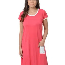 Da Intimo Pink Round Neck Sleep Tee-image-67