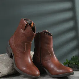 CARLO ROMANO Women Textured High Top Boots-picture-17