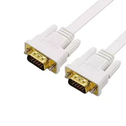 Sii 15 Pin Male to Male 5 m VGA Cable (White)-16