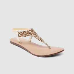 Inc 5 Women Women Embellished Open Toe Flats-6
