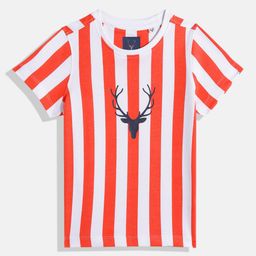 Allen Solly Junior Boys Striped Pure Cotton T-shirt-55