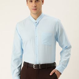 Peter England Self Design Textured Slim Fit Formal Shirt-image-85