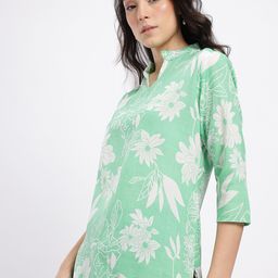 Anouk Rustic Floral Printed Mandarin Collar Kurti-picture-34
