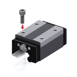THK 59.5 mm Carbon Steel Linear Guide Block with 4 Mounting hole and Normal Grade HSR25C1SS(GK)-61