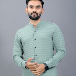 SZN Men Classic Horizontal Stripes Striped Casual Shirt-image-21