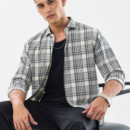 Snitch Tartan Checks Checked Pure Cotton Casual Shirt-picture-8