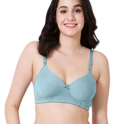 VStar Medium Coverage Padded Non-Wired T-Shirt Bra with Detachable Straps.-17