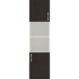 Adona Antique Bookshelf Cum Display Unit - Black-image-82