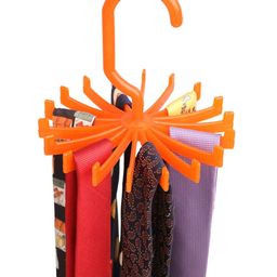 THE QURK BOX 360 DEGREE ROTATING TIE HANGER   ORANGE-15
