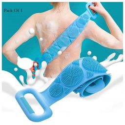 Baby Miniature Silicone Body Back Scrubber - Pack of 1 (Color may vary)-picture-24