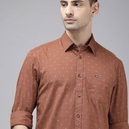 Arrow Sport Printed Slim Fit Opaque Pure Cotton Casual Shirt-image-22