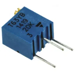 Vishay Through Hole Trimmer Potentiometer 250 mW Power 20 kΩ Resistance Pin Terminal, T63YB203KT20 (Pack of 50 Pcs)-image-87