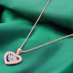 crash.club By CKC 925 Silver Evil Eye Heart Pendant-image-86