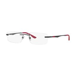 Ray-Ban Men Rectangle Black Frames - 0RX6266I250953-24