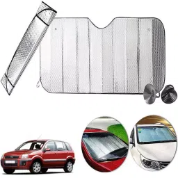 Auto Pearl F116 Dashboard Sun Shade Cover with Suction Cup for Ford Fusion (Silver)-39