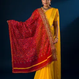 KCPC BANDHANI Marwadi Bandhani Printed Pure Cotton Dupatta-picture-10