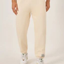 Styli Beige Cotton Relaxed Fit Joggers-image-25