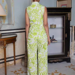 Happi Space Multicolored Out Of Office Pants In Carnation Print image 2