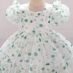 LULU & SKY Floral Print Flutter Sleeve Fit & Flare Dress-26