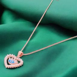 crash.club By CKC 925 Silver Evil Eye Heart Pendant-image-26