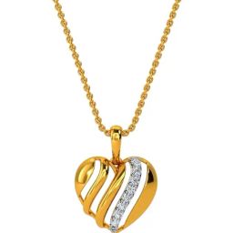 Kisna Diamond & Gold Jewellery 18k Liya Diamond Pendant-image-21