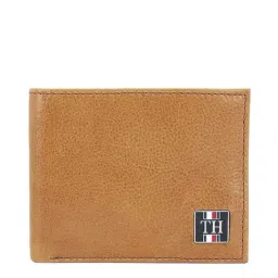 Tommy Hilfiger Oasis Tan Casual Leather Bi-Fold Wallet for Men-70