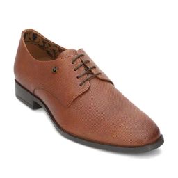 Van Heusen Men's Cinnamon Brown Derby Shoes-image-13