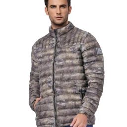 Jack & Jones Olive Night Camo Print Jacket-image-72