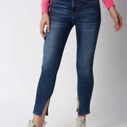 Pepe Jeans Blue Skinny Fit High Rise Jeans-image-113