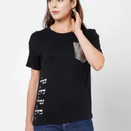 Pepe Jeans Black Printed Crew T-Shirt-picture-7