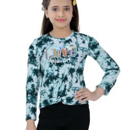 poplins Kids Blue & White Cotton Printed Full Sleeves Top-image-98