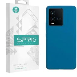 Sprig Liquid Silicone Back Cover for IQOO 9T 5G (Blue)-image-89