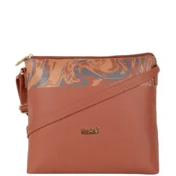 Enoki by Baggit Tan Printed Small Sling Handbag-image-54