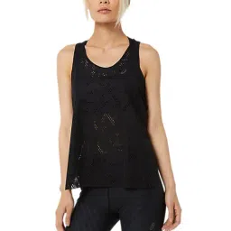 Asics Black Self Pattern Sports T-Shirt-image-4
